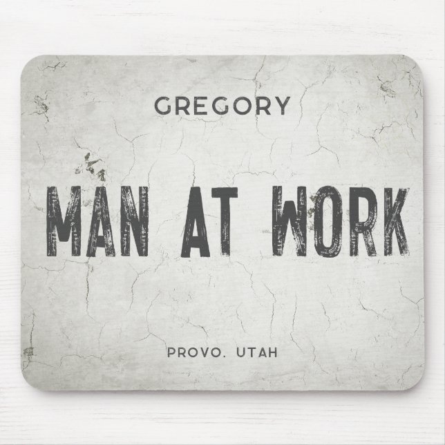 Rustikales, modernes Bauernhaus männlicher Name St Mousepad (Vorne)