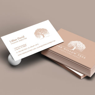 Rustikales, modernes Logo für Creme Blush & White  Visitenkarte