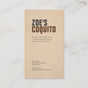 Rustikales modernes visitenkarte