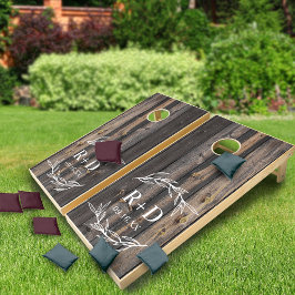 Rustikales Mongram-Hochzeitshaus