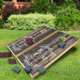 Rustikales Mongram-Hochzeitshaus