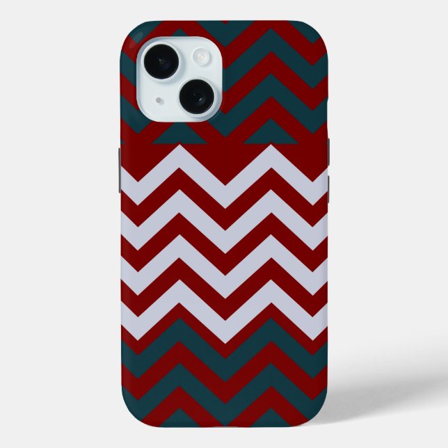 Rustikales Monogramm Groovy Chic Case-Mate iPhone Hülle (Rückseite)