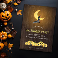 Rustikales Moonlight-Halloween-Party