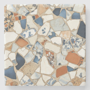 Rustikales Mosaik Steinuntersetzer