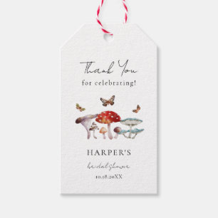 Rustikales Mushroom-Brautparty Geschenkanhänger