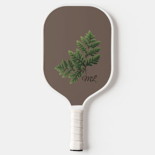 Rustikales Natur-Monogramm-Pickleball-Schläger Pickleball Schläger