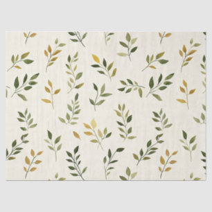 Rustikales, naturinspiriertes Blatt - Botanische K Seidenpapier