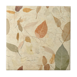 Rustikales naturinspiriertes Blatt - Botanische Ku Fliese