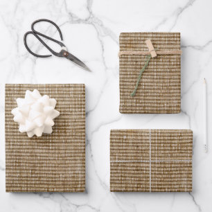 Rustikales Naturschutzpapier - Öko Geschenkpapier Set