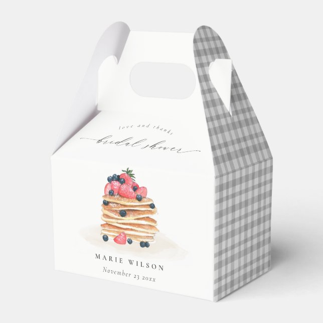 Rustikales Niedliches Fruchtpancake Wasserfarben B Geschenkschachtel (Vorderseite)