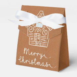 Rustikales Niedliches Lebkuchen Haus Braun Weihnac Geschenkschachtel