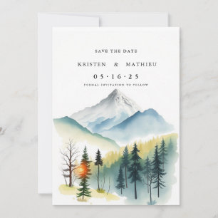 Rustikales Online-Gebirge Save The Date