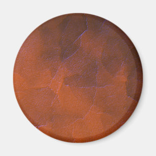 Rustikales Orange Braun Abstraktes Highlights Magnet