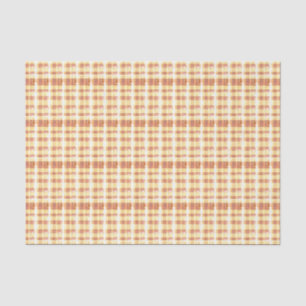 Rustikales Orange Waffle Kariert Modernes Bauernha Seidenpapier