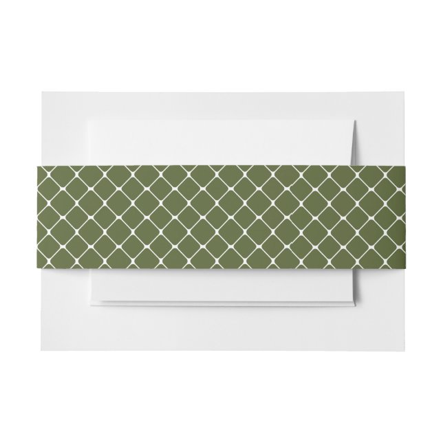 Rustikales Outdoor Moss Sage Green Fishing Net Einladungsbanderole (Vorderseite Beispiel)