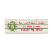 Rustikales Owl und Weihnachtsnachtslabel
