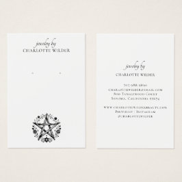 Rustikales pagan Wiccan Pentagramm Juwelier Ohrrin