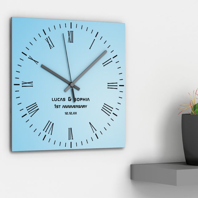 Rustikales Papier 1. Geburtstagsfeier Mauer Uhr (Von Creator hochgeladen)