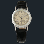 Rustikales Papier sieht 1. Hochzeitstag Jubiläumsw Armbanduhr<br><div class="desc">Das klassische Geschenk für den ersten Jahrestag ist Papier. In diesem Sinne haben wir dieses rustikale Imitat in modernem Design zum ersten Jahrestag mit römischen Ziffern, Ihren Namen und Hochzeitsdatum geschaffen. Composite Design von Holiday Hearts Designs (Rechte vorbehalten). Wenn Sie vor dem Kauf irgendwelche Fragen haben oder Hilfe beim Design...</div>