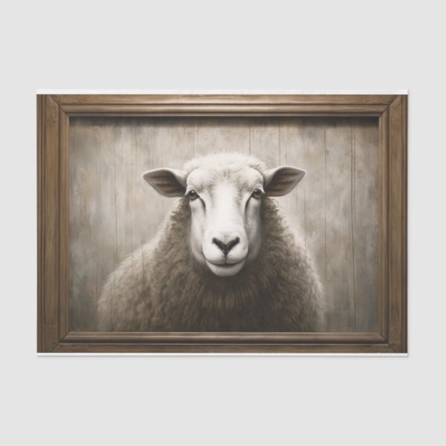 Rustikales Papiertaschentuch Seidenpapier (Vorderseite)