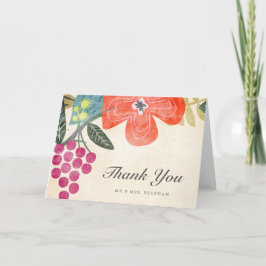 Rustikales Paradies Hochzeit Danke Karte