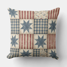 Rustikales Patchwork-Americana-Quiltmuster