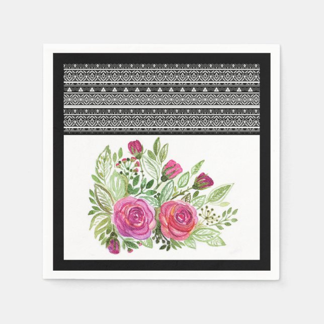 Rustikales Patchwork, Patchwork Serviette (Vorderseite)