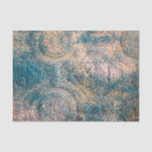 Rustikales Patina Tissue mit Boho-Tönen