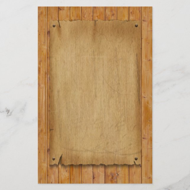 Rustikales Pergament Briefpapier (Vorderseite)