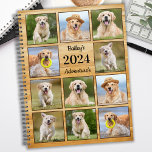 Rustikales Pet Journal Welpe Dog FotoCollage Planer<br><div class="desc">Individueller Begleiter Foto Collage Kalender Planer für Ihren besten Freund. Behalt alle Termine, ob Tierarztbesuche, Welpenspiele, Hundepflege oder alle organisierten Trainings, jedes Haustier verdient einen personalisierten Foto-Planer ! Unser Hund-Foto-Planer hat 11 Fotos, um zu personalisieren, Namen und Text. Design ist vorne und hinten. Ideal für Hundeliebhaber, Hundeliebhaber, Katzen-Liebhaber und Liebhaber...</div>