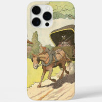 Rustikales Pferd und Buggy Illustriert