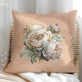 Rustikales Pfirsichkissen mit Golden and Blush Peo Kissen