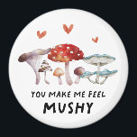 Rustikales Pilz macht mich leise Magnet<br><div class="desc">Funny Magnet Design mit Aquarellbildern von Pilzen mit einem Text,  der sagt: "Sie machen mich mussig"</div>