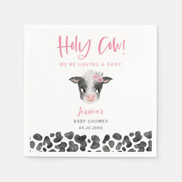 Rustikales Pink, Dusche für das Baby Serviette