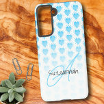 Rustikales Polka Dot Malibu Blaues Herzmuster Samsung Galaxy Hülle<br><div class="desc">Dieses Design zeichnet sich durch eine weiße Ober-Boden über einem Polka-Punkt umkreist rustikale boshafte Herz. Der Vorlagentext bietet die Möglichkeit für einen Namen, ein Monogramm oder beides. Personalisieren Sie die Textfelder, entfernen Sie einen beliebigen oder alle Texte oder bearbeiten Sie mit dem Entwurfstool, um einen Schriftart auszuwählen, den Sie möchten....</div>