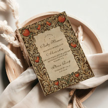 Rustikales Pomegranat Vintage Babydusche