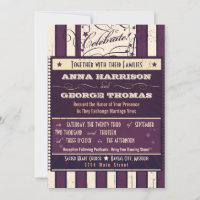 Rustikales Poster: Eggplant Dream Custom Wedding