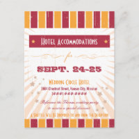 Rustikales Poster: Rosa und orange Unterkunft