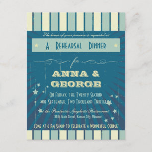 Rustikales Poster: Sandy Beach Probe Dinner Einladung