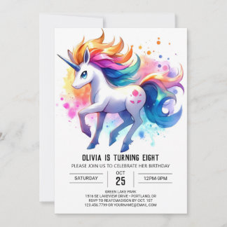 Rustikales Printable Horse zum Geburtstag Einladung