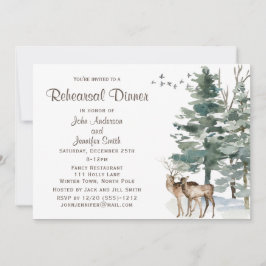 Rustikales Probe Dinner Einladung