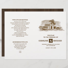 Rustikales Programm für die Hochzeit von Stallholz