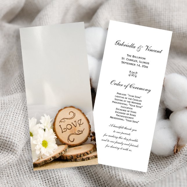 Rustikales Programm zur Hochzeit von Weißweiden-Wa (Von Creator hochgeladen)
