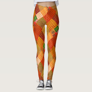 Rustikales Quilt-Patchwork Leggings