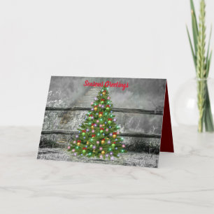 Rustikales Ranch Weihnachten