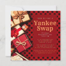 Rustikales Red Buffalo Karo Holiday Gift Exchange 