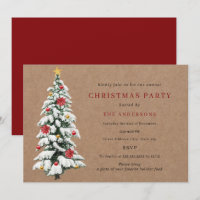 Rustikales Rotes Grün Traditionelles Baum Weihnach