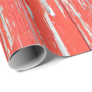 rustikales rotes Holz Geschenkpapier