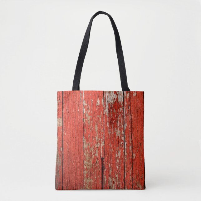 Rustikales rotes Stallsieb-Foto auf einem Totenbeu Tasche (Vorderseite)
