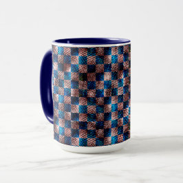 Rustikales Schach in Form von Kratzern Tasse